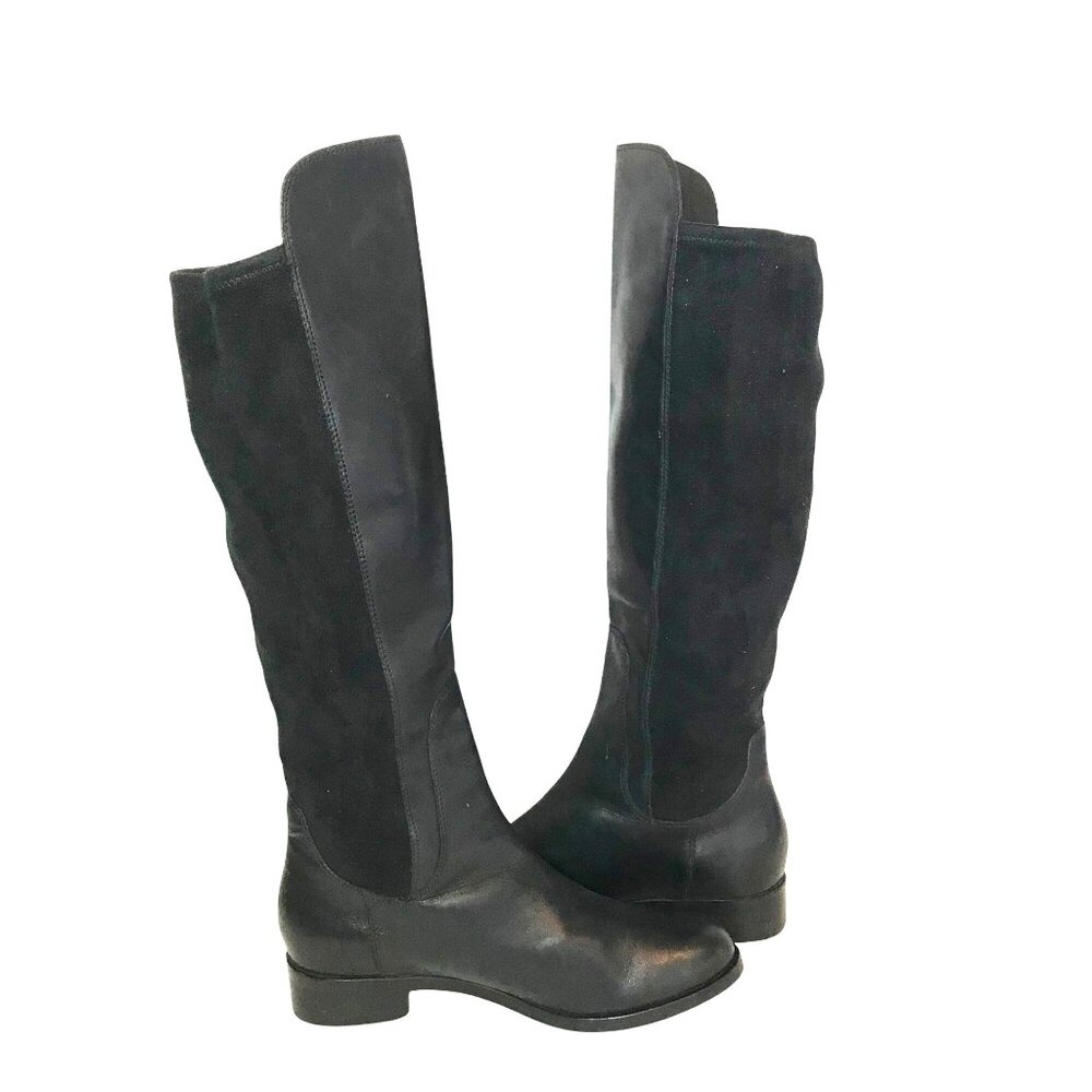 Cole Haan Air Whitley Womens 8.5 Over The Knee Black Leather Riding Boots - Picture 6 of 10